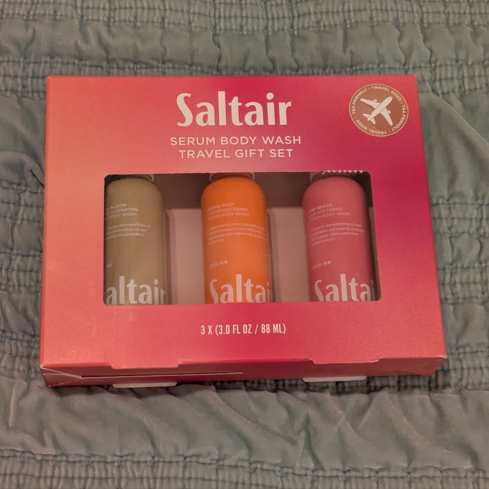 Saltair serum body wash travel gift set